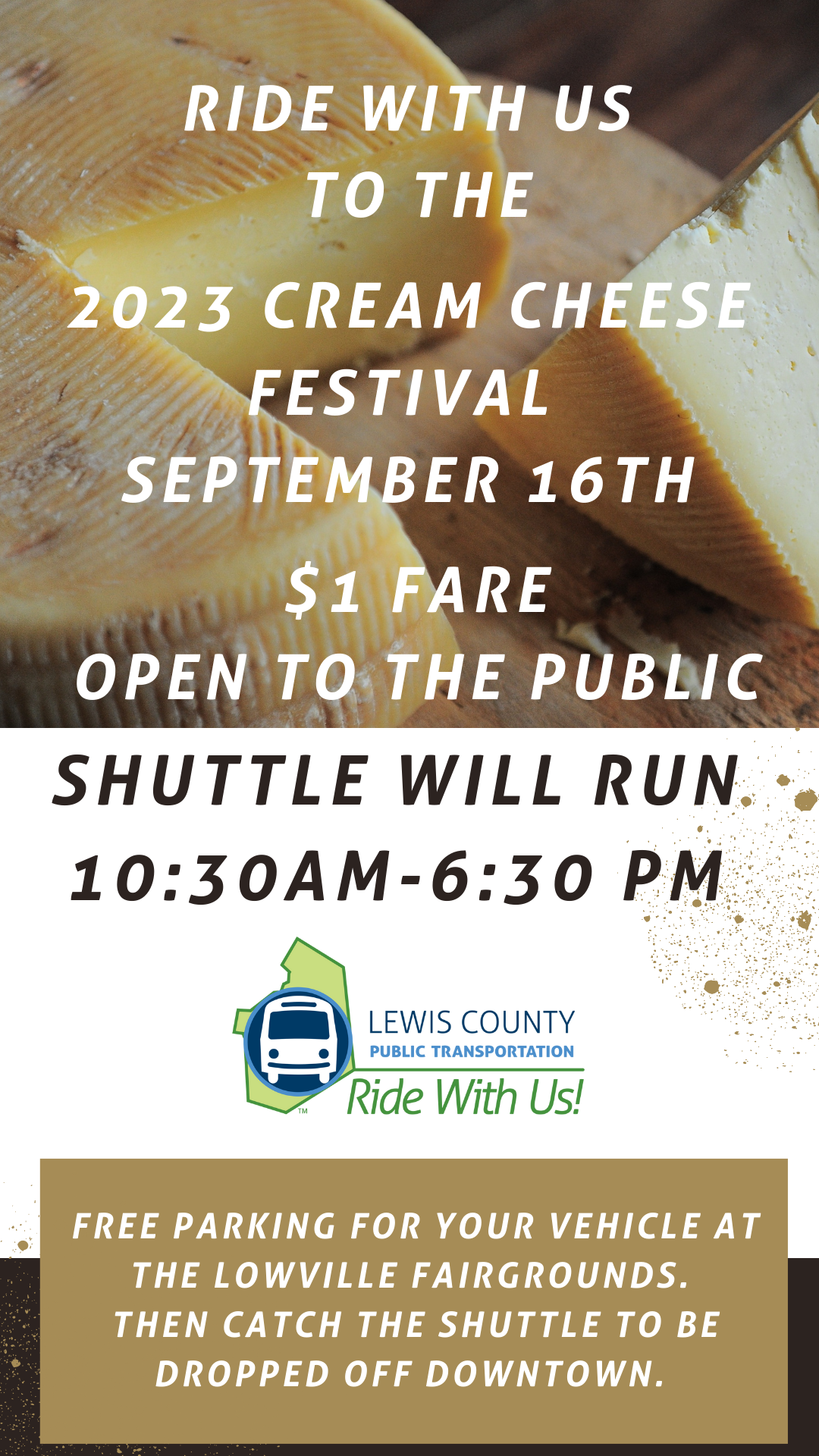 Cream Cheese Festival Shuttle 1